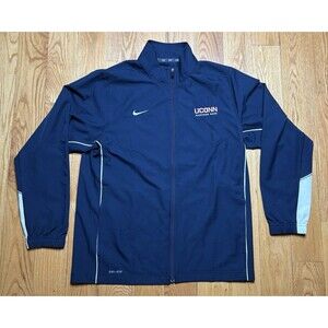 Nike Dri Fit UConn University of Connecticut marching band Full Zip Jacket Sz L